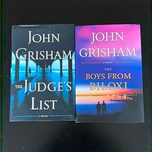 Hardcover John Grisham Books The Judge’s List and The Boys From Biloxi